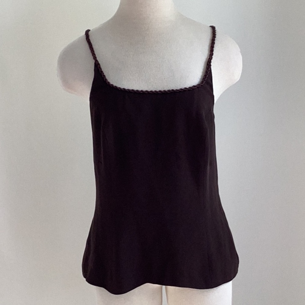 Vintage Italian Designer Top with Beaded Straps